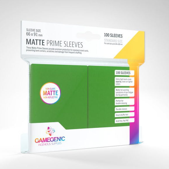 Gamegenic - Matte Prime Card Sleeves Green (100)