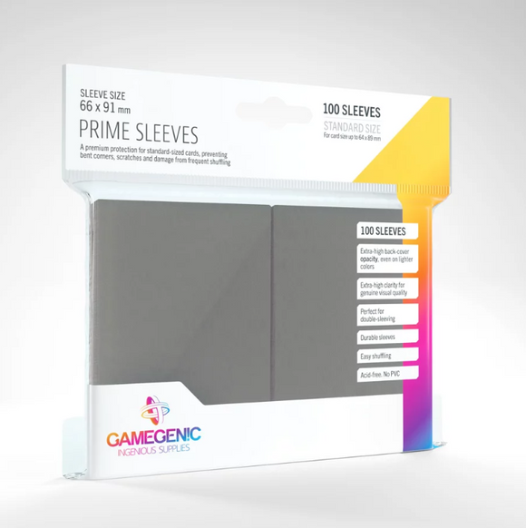 Gamegenic Prime Card Sleeve Grey (100)