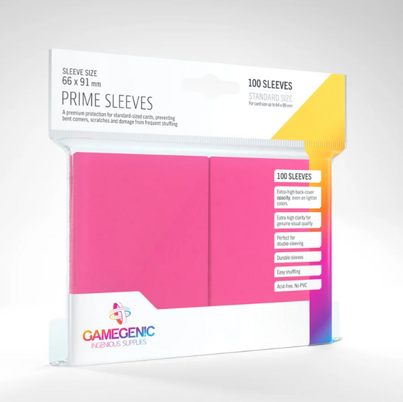 Gamegenic Prime Card Game Sleeve Pink (100)