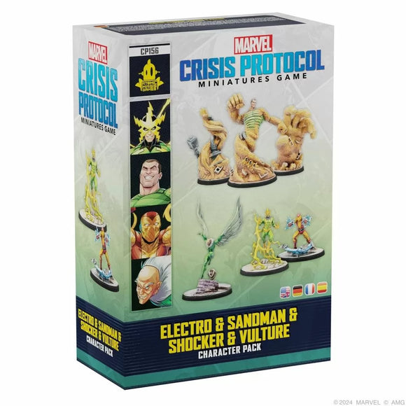 (PREORDER) Marvel Crisis Protocol Miniatures Game Electro & Sandman & Shocker & Vulture