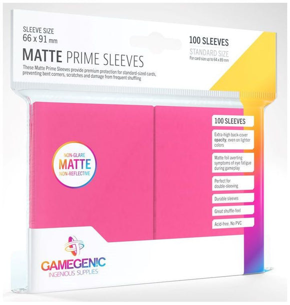 Gamegenic - Matte Prime Card Sleeves Pink (100)