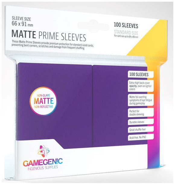 Gamegenic - Matte Prime Card Sleeves Purple (100)