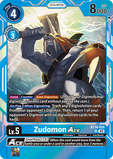 Digimon Card Game - Zudomon Ace Deck Core
