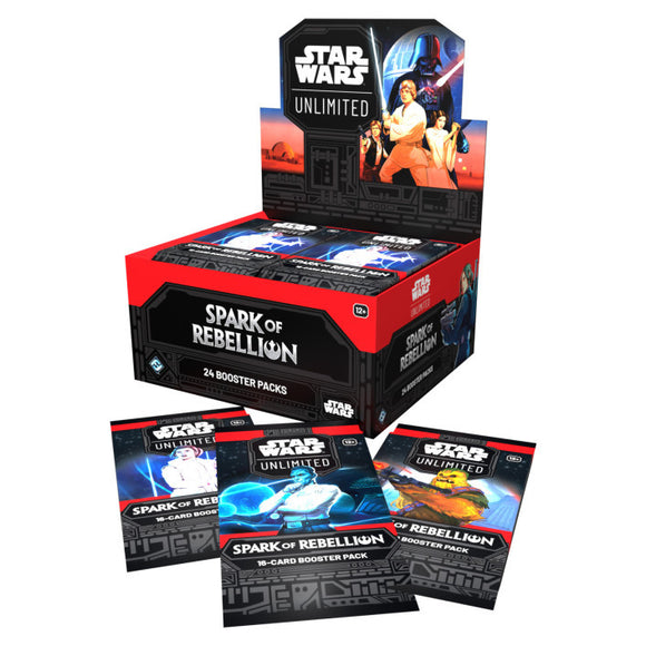 (PREORDER) Star Wars Unlimited - Spark of Rebellion Booster Box (x3 for $175 each - preorder special)