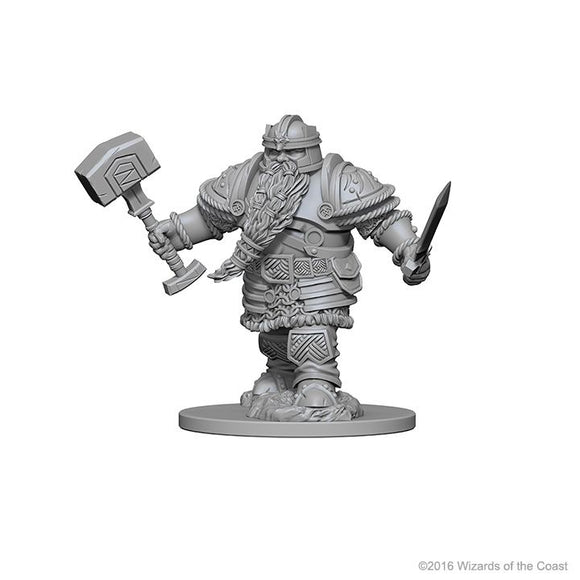 D&D - Unpainted Dwarf Male Fighter - The Gaming Verse