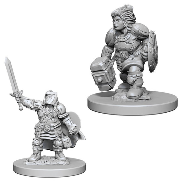 D&D - Unpainted Dwarf Paladin - The Gaming Verse
