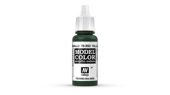 Vallejo Model Colour Yellow Olive 17ml - The Gaming Verse