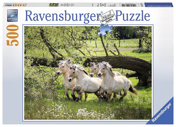 Norwegian Fjord Horses Puzzle 500pc - The Gaming Verse