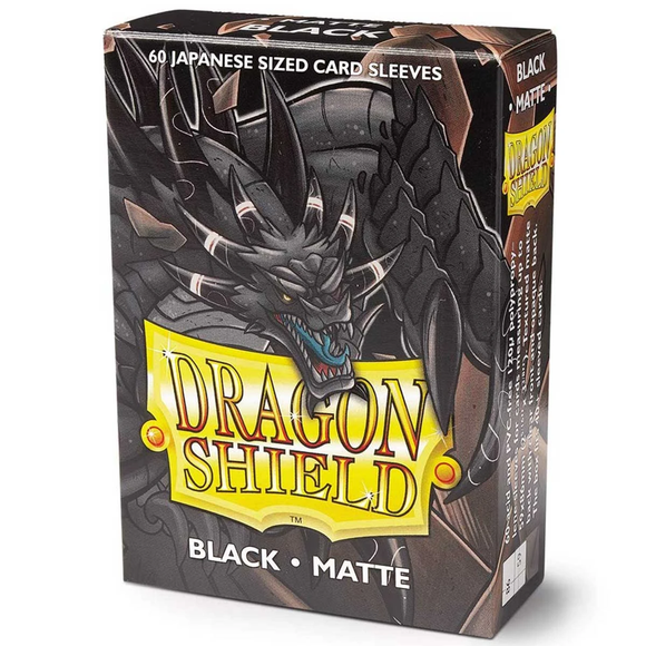 Dragon Shield 60 Black Matte Japanese - The Gaming Verse