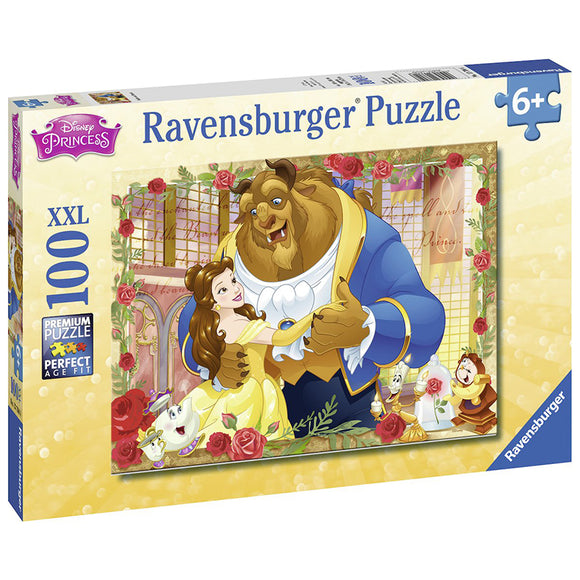 Ravensburger - Disney Belle & Beast Puzzle GLITTER 100pc - The Gaming Verse
