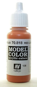 Vallejo Model Colour Red Leather 17ml - The Gaming Verse