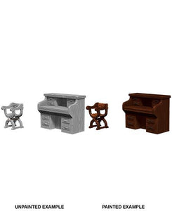 WizKids - Unpainted Desk and Chair - The Gaming Verse