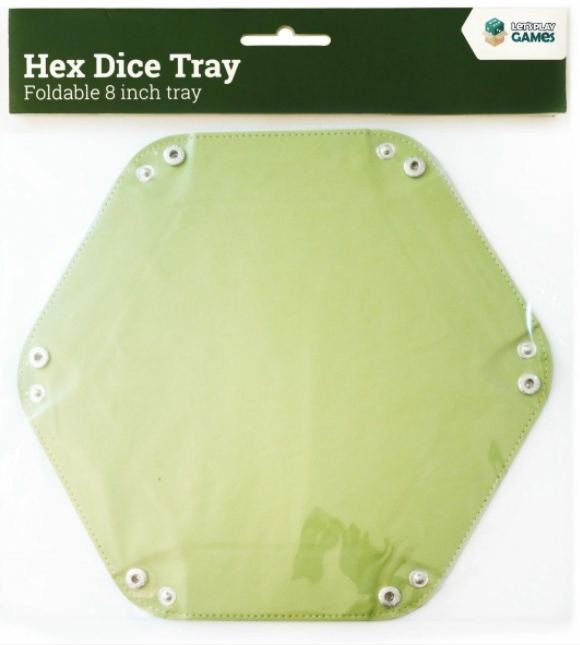 LPG Hex Dice Tray 8 Inch Green - The Gaming Verse