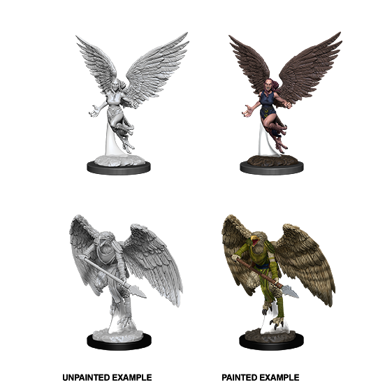 D&D Nolzurs Marvelous Unpainted Miniatures Harpy and Arakocra - The Gaming Verse