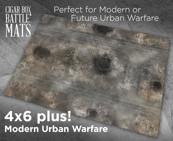 Cigar Box Modern Urban Warfare 4x6' Battle Mat