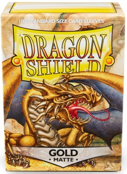 Dragon Shield - Gold Matte Standard (100) - The Gaming Verse