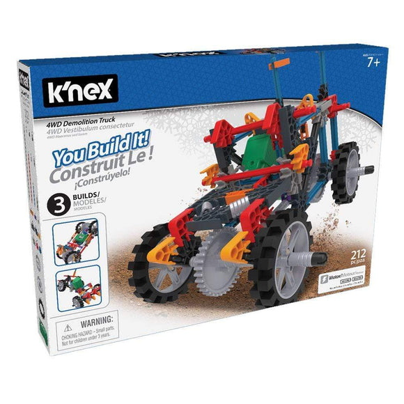knex - 4WD Demolition Truck Building Set - The Gaming Verse