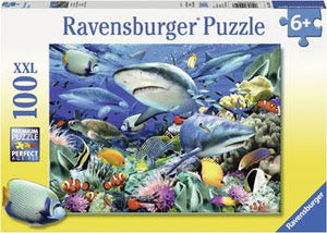 Ravensburger - Reef of the Sharks Puzzle 100pc - The Gaming Verse