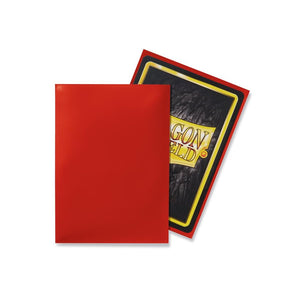 Sleeves - Dragon Shield - Box 100 - Crimson - The Gaming Verse