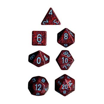 CHX 25344 Speckled Polyhedral Silver Volcano 7-Die Set - The Gaming Verse