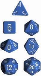 CHX 25416 Opaque Polyhedral Light BlueWhite 7-Die Set - The Gaming Verse