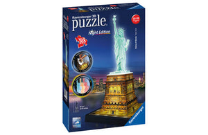 Statue of Liberty at Night 3D Puzzle 108pc - The Gaming Verse