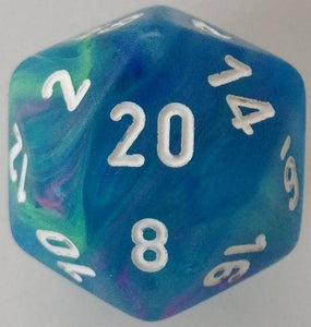 CHX 27546 Festive Polyhedral WaterlilyWhite Set 7 - The Gaming Verse