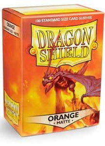 Dragon Shield Matte Orange 100 - The Gaming Verse