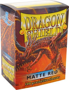 Dragon Shield 100 Standard Red Matte - The Gaming Verse