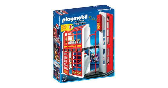 Playmobil - City Action Fire Station with alarm - The Gaming Verse