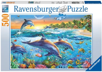 Dolphin Cove Puzzle 500pc - The Gaming Verse