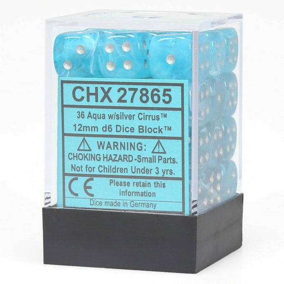 CHX 27865 Cirrus 12mm d6 Aqua/Silver (36)