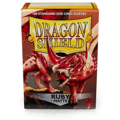 Dragon Shield Standard 100 Ruby MATTE - The Gaming Verse