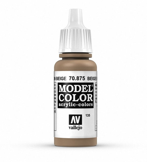Vallejo Model Colour Beige Brown 17ml - The Gaming Verse