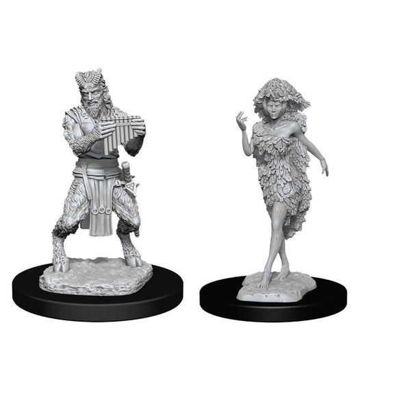 D&D Nolzurs Marvelous Unpainted Miniatures Satyr & Dryad - The Gaming Verse